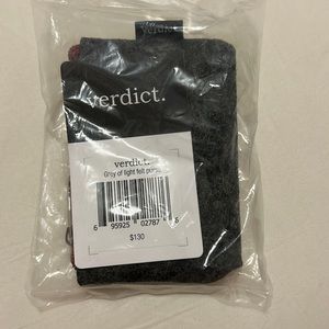 Verdict Greay of Light felt purse